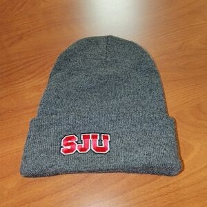 Saint John's University Embroidered Logo Knit Skull Cuffed Beanie